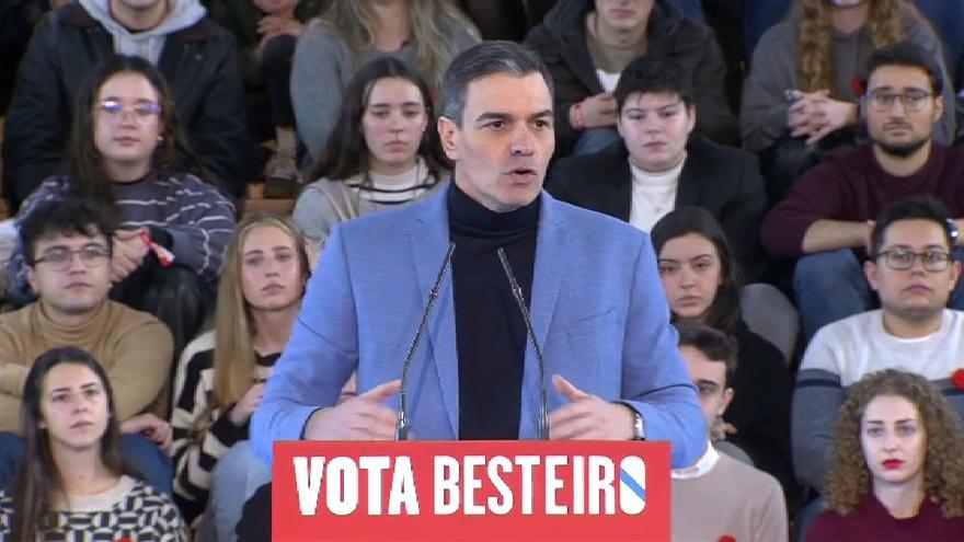 Sánchez en Mar de Vigo: &quot;hay un sentimiento transversal en la sociedad gallega de necesidad de cambio, de urgencia de cambio&quot;