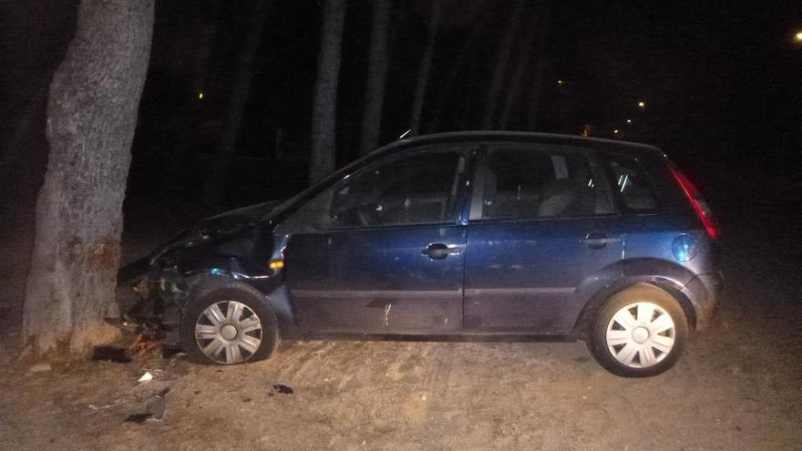 El vehicle accidentat a Platja d&#039;Aro va impactar contra un arbre