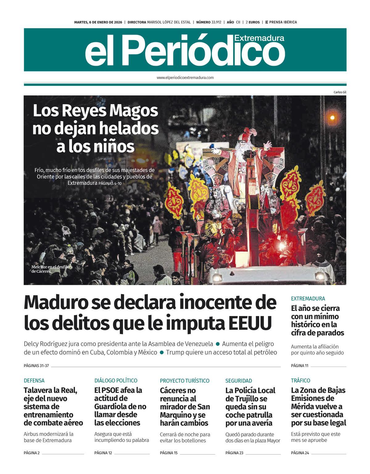 Consulta la portada correspondiente al día 6 de enero de 2026