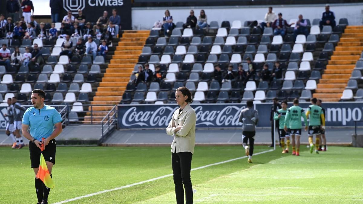 David Tenorio, durante el encuentro de este domingo