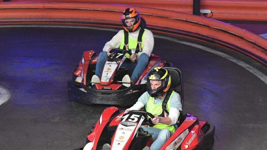 Karts, pàdel i un dinar en la jornada lúdica de l&#039;equip