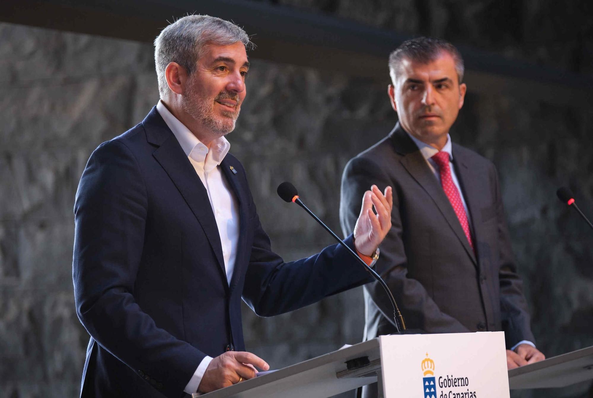 Fernando Clavijo y Manuel Domínguez hacen un balance de los primeros cien días de gobierno