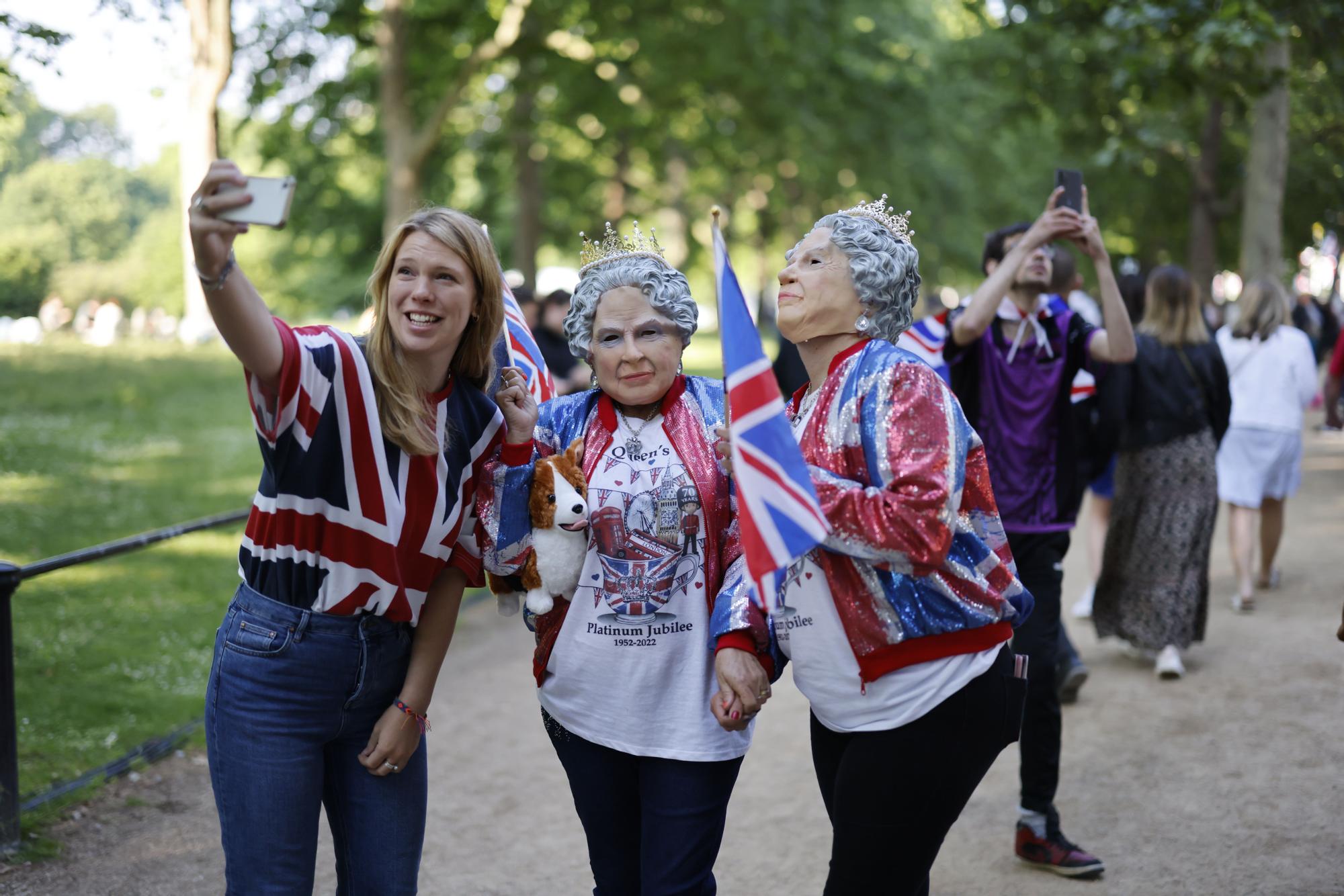 Londres se vuelca con el Jubileo de Platino de Isabel II