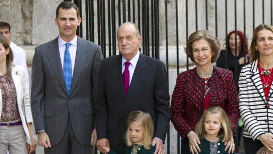 La Familia Real, a su entrada en la Catedral.