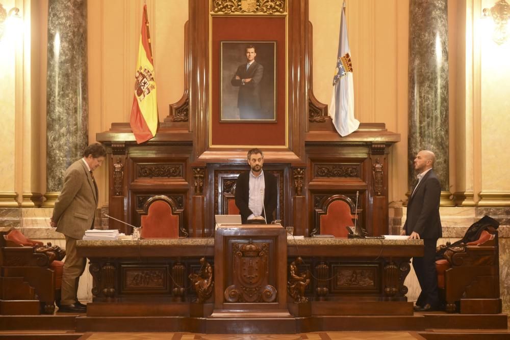 Pleno municipal en A Coruña 6 de marzo