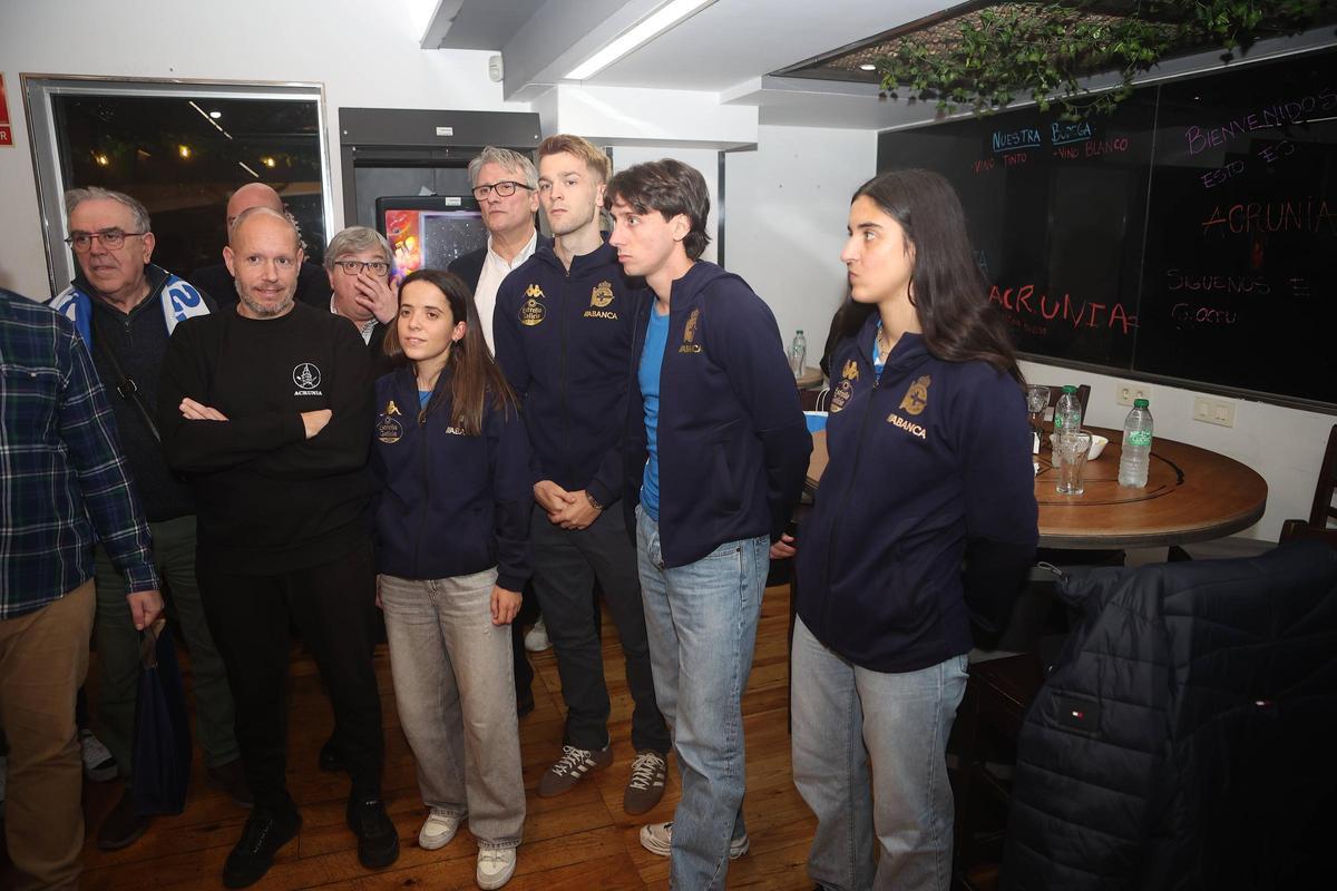 Inaugurada la peña deportivista Acrunia en Vioño