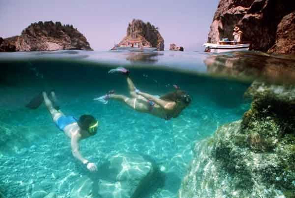 Archipiálago de las Islas de Li Galli, en la Costa Amalfitana, en Italia.