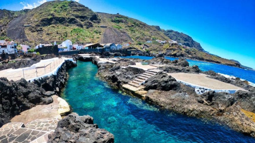 La zona de baño de El Caletón, en Garachico.