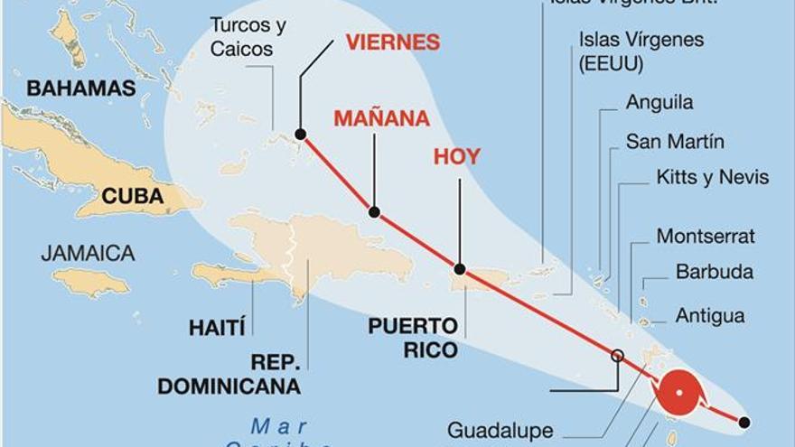 El huracán ‘María’ castiga el Caribe ya arrasado por el ‘Irma’