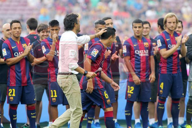 Aquí tienes las mejores fotografías de la presentación del primer equipo ante la afición culé en el Gamper