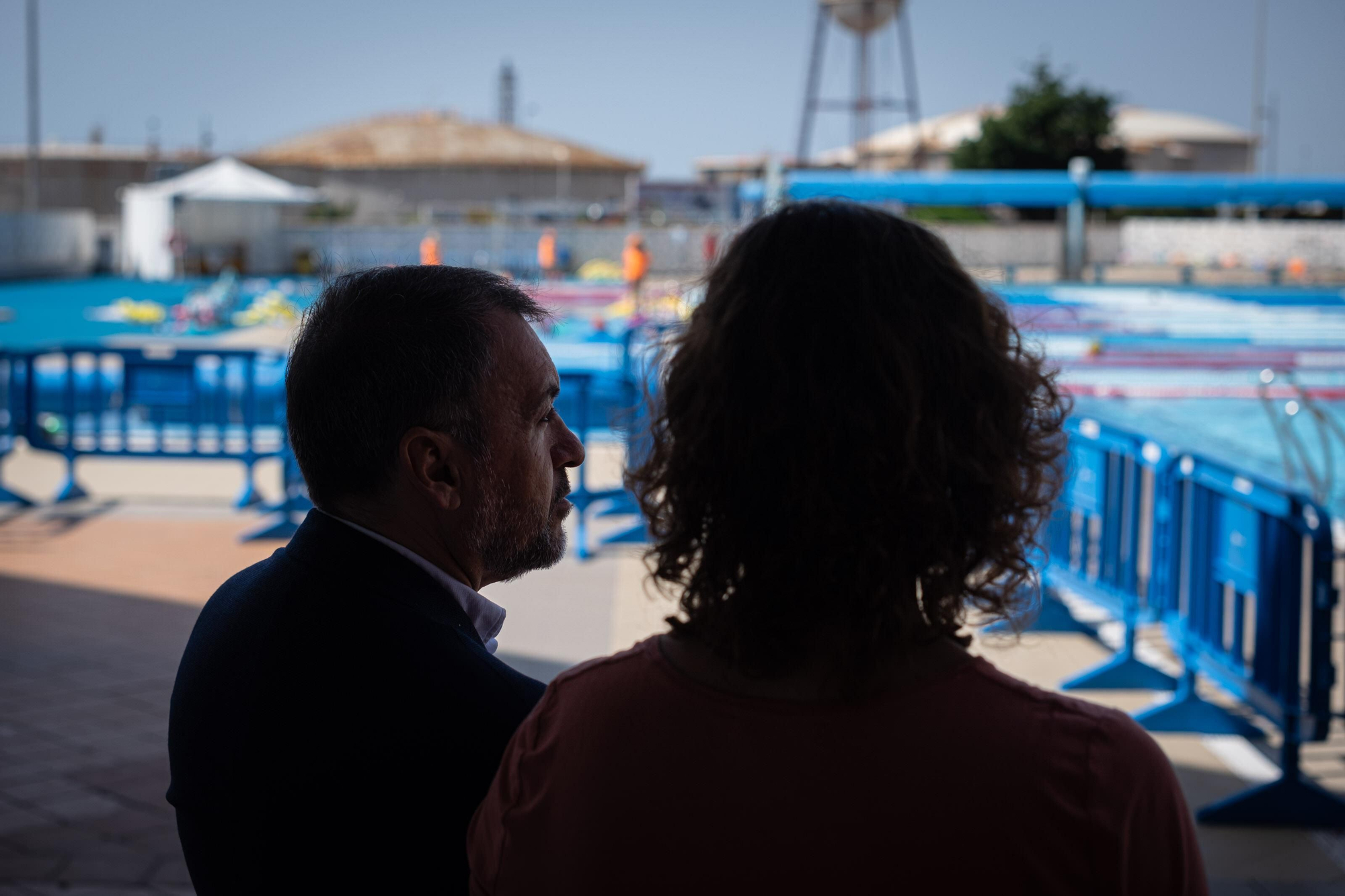 Cursillos de natación en la piscina municipal de Santa Cruz