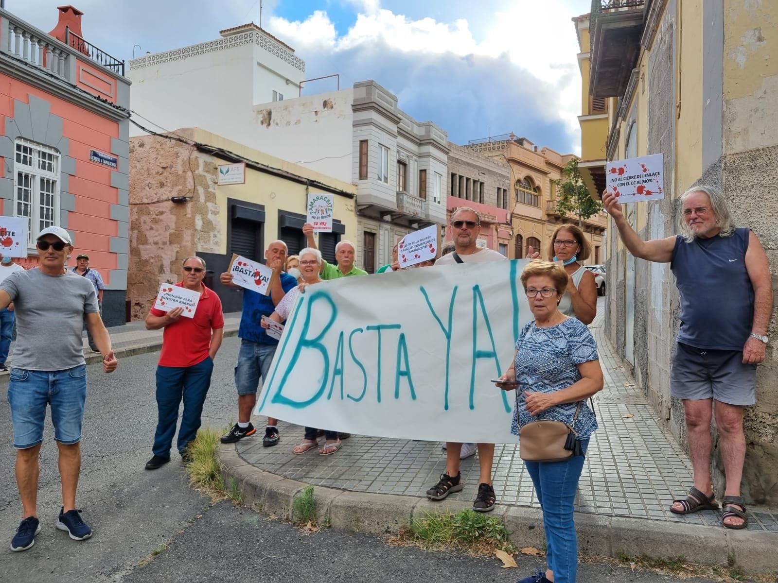 Tamaraceite se moviliza contra el nuevo vial