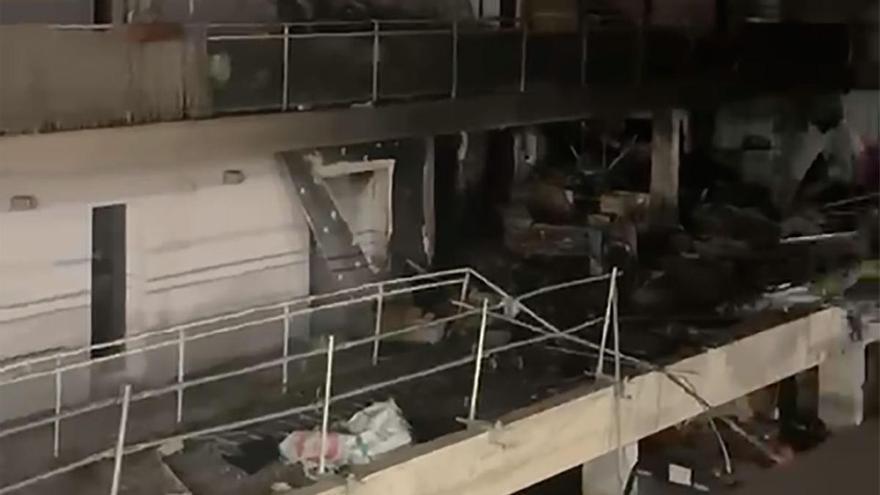 Así quedó el piso que explotó en Ibiza