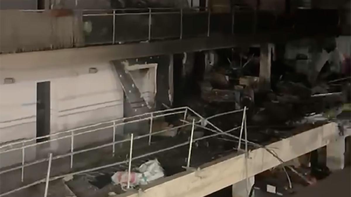 Así quedó el piso que explotó en Ibiza.