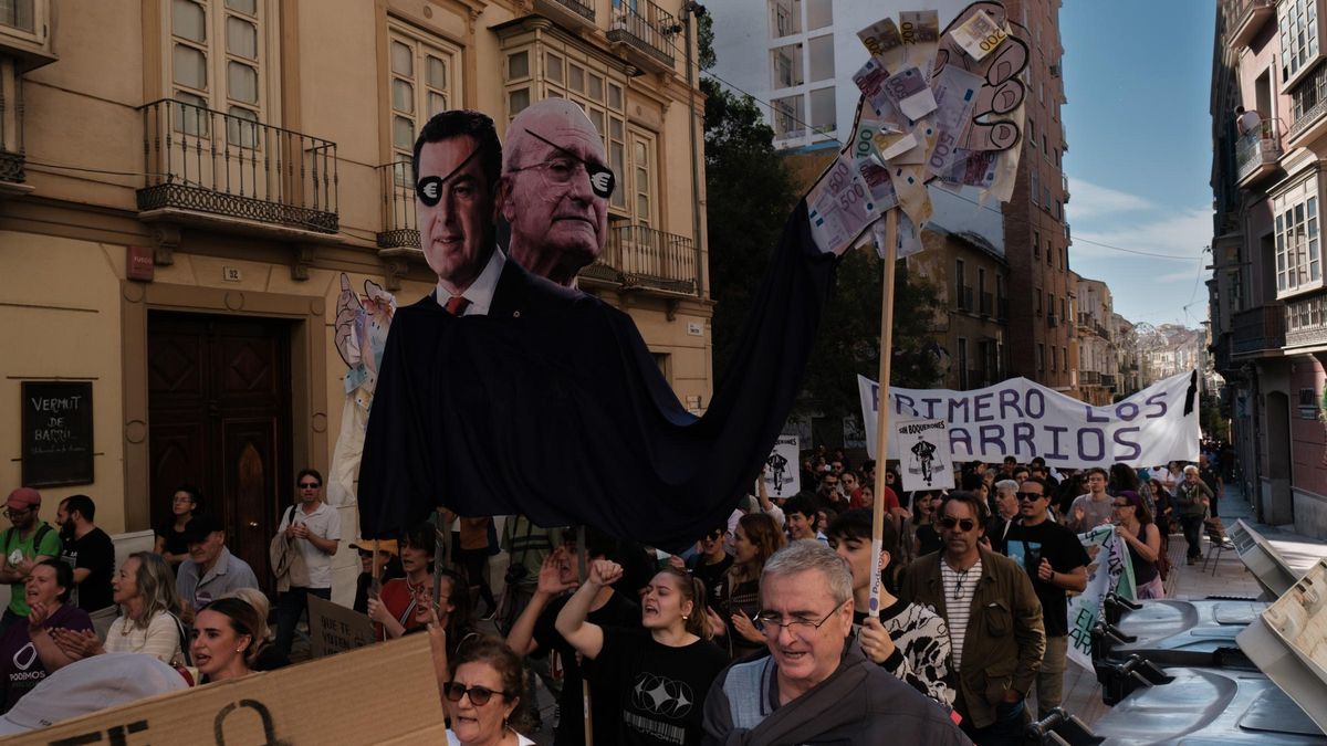 Miles de personas salieron a las calles de Malaga contra el alto costo de la vivienda.