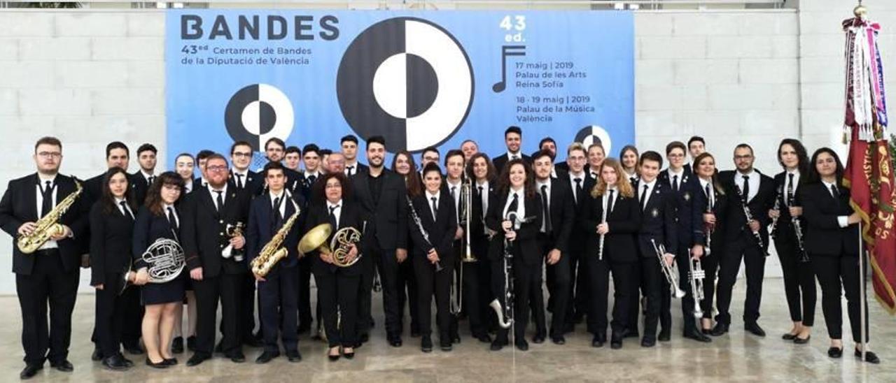 Salvador Murgui, músico de la banda del Centro Artístico Santa Cecilia desde hace más de 60 años.