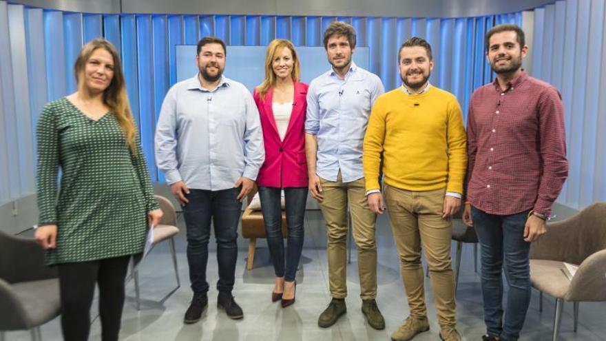 Debate de jóvenes políticos en Levante-TV.