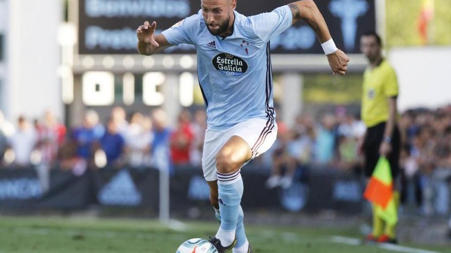 Juncà, en el Celta-Lugo de pretemporada. // A. Villar