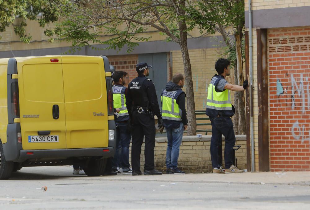 Operación policial en Burjassot