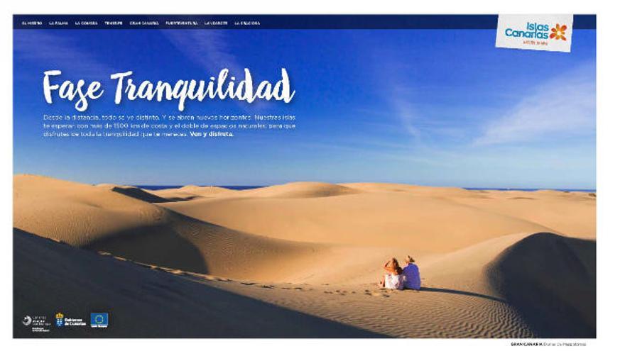 Las dunas de Maspalomas (Gran Canaria) y las piscinas de Las Calcosas (El Hierro), dos imágenes de la campaña.