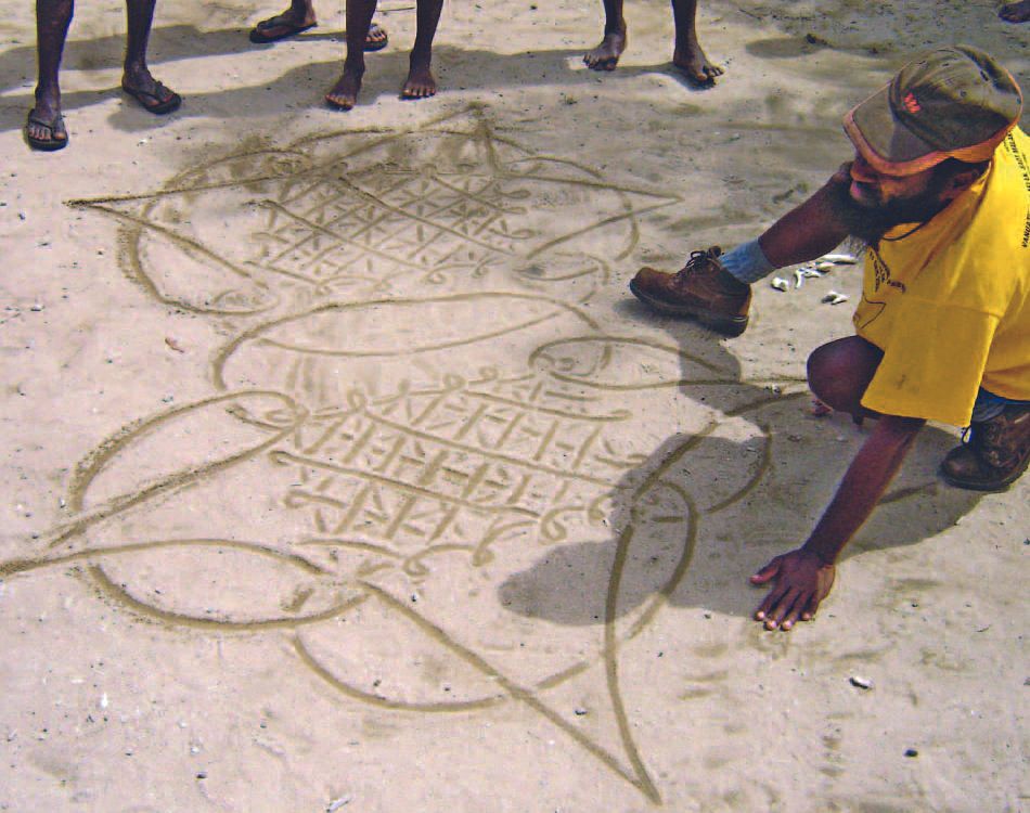Los dibujos en la arena de Vanuatu.