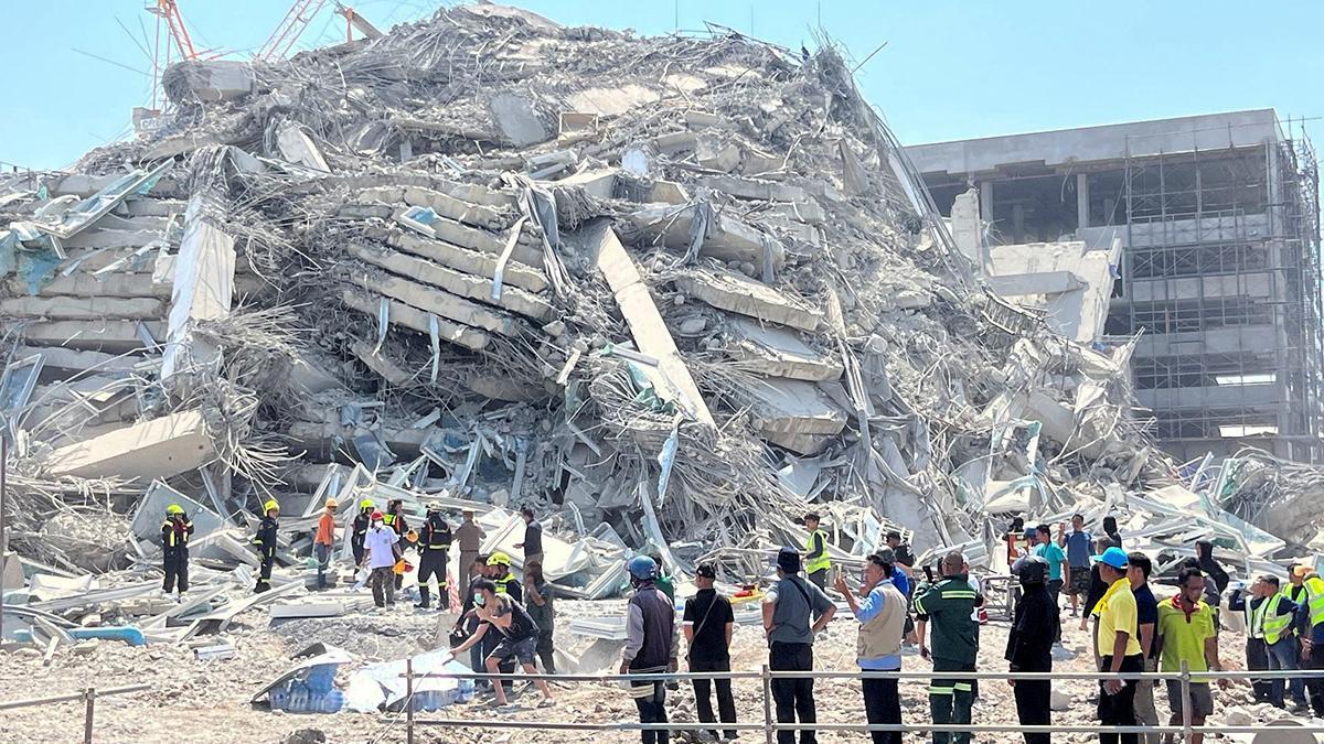 Destrucción y caos en Bangkok tras el terremoto con epicentro en Birmania Destrucción y caos en Bangkok tras el terremoto con epicentro en Birmania