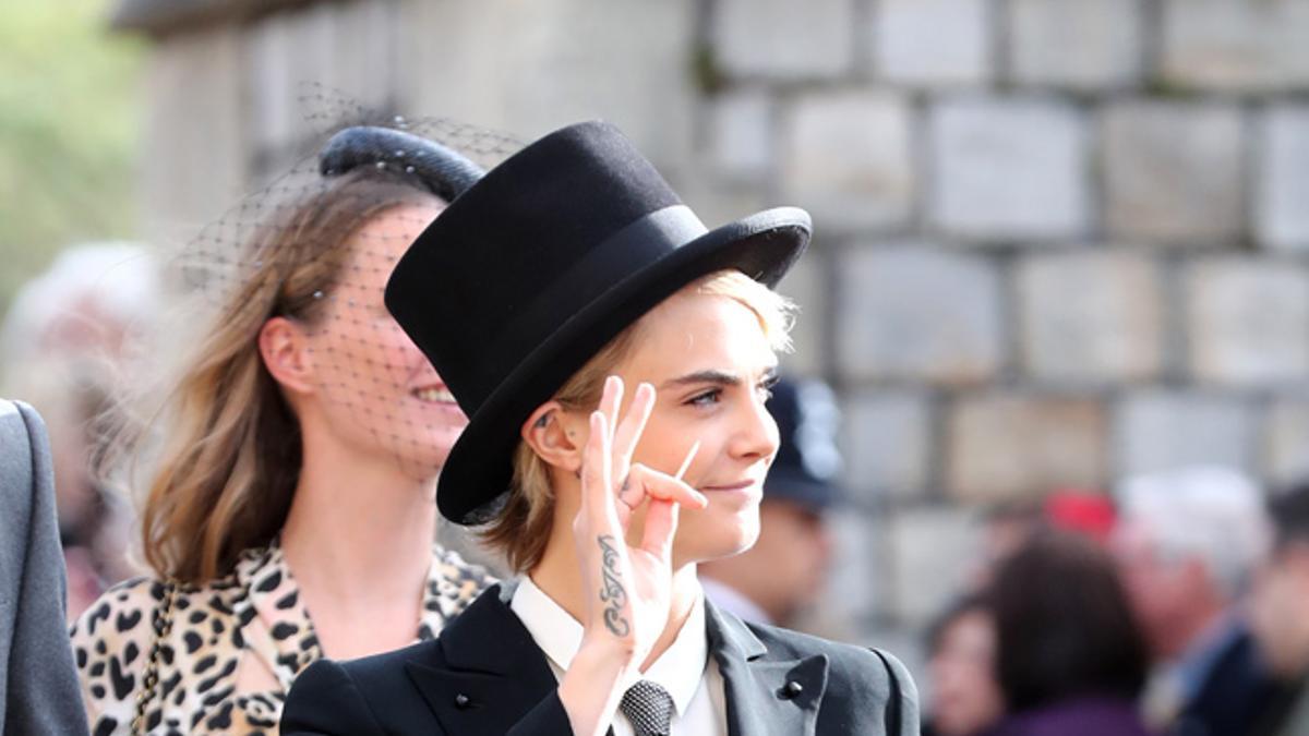 Cara Delevingne, en la boda real de la Princesa Eugenia de York