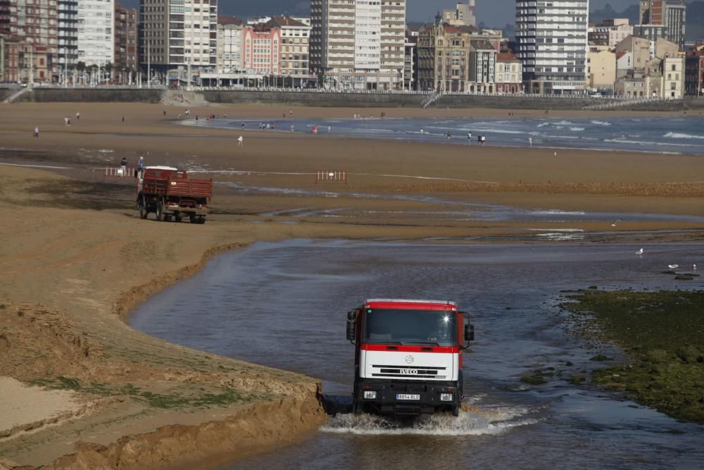 Movimiento de arena en San Lorenzo