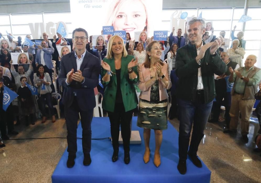 Feijóo acompaña a Elena Muñoz en el cierre de campaña