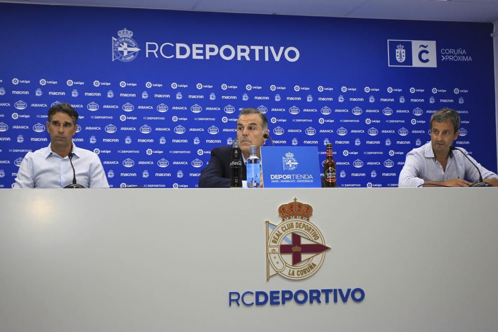 Fran y Valerón regresan al Dépor como director de cantera y entrenador del Fabril, respectivamente.