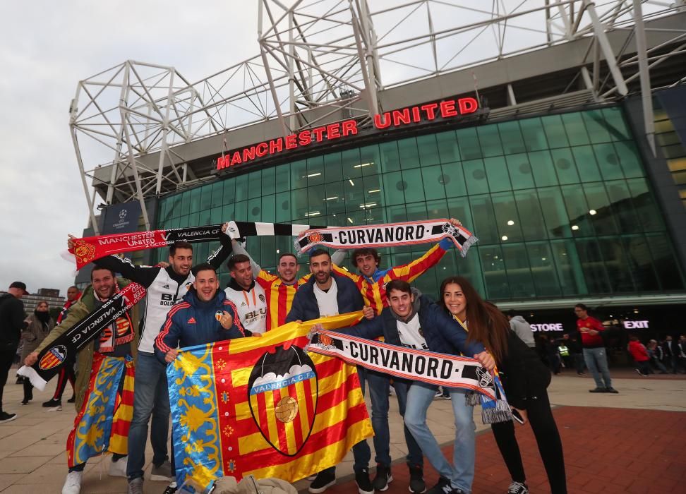 La afición del Valencia CF toma Mánchester