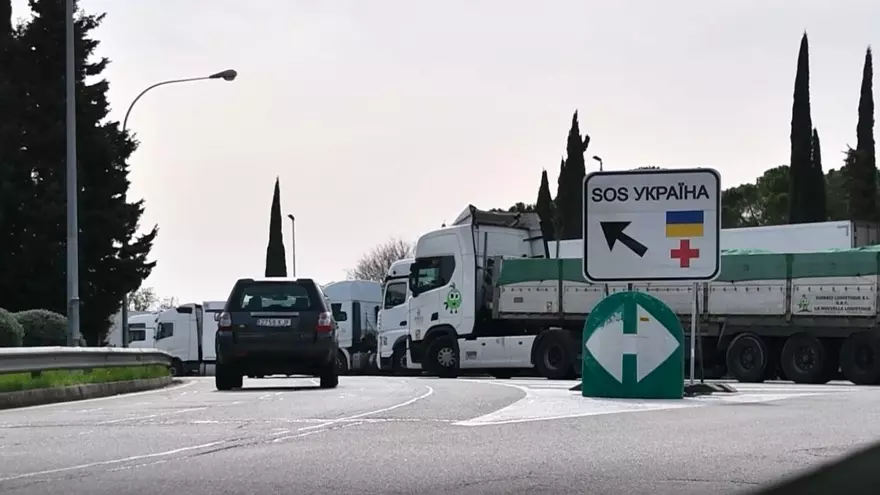 Dispositiu de la Creu Roja d'atenció i acollida de refugiats d'Ucraïna a la Jonquera