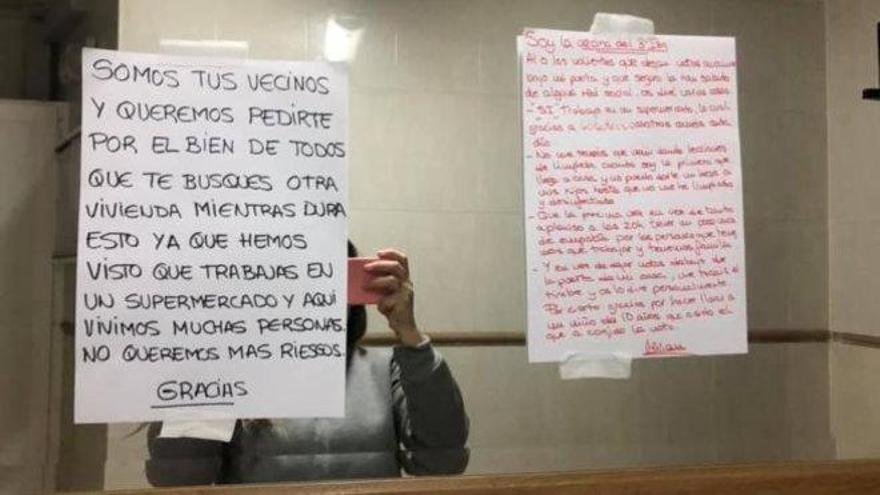 Los vecinos no pueden identificar ni dejar notas a infectados por coronavirus en sus casas