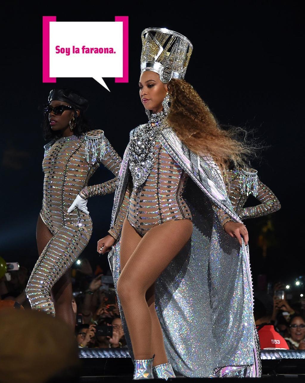 Beyoncé vestida de faraona