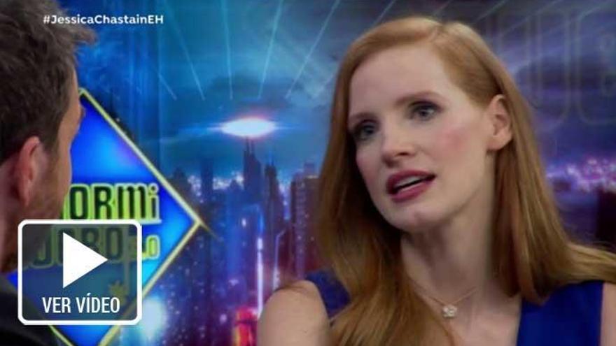 Jessica Chastain charla con Pablo Motos.