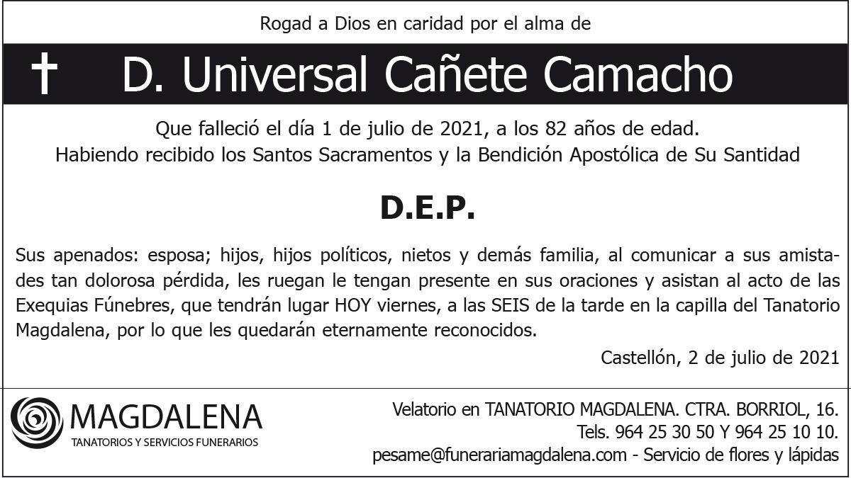 D. Universal Cañete Camacho