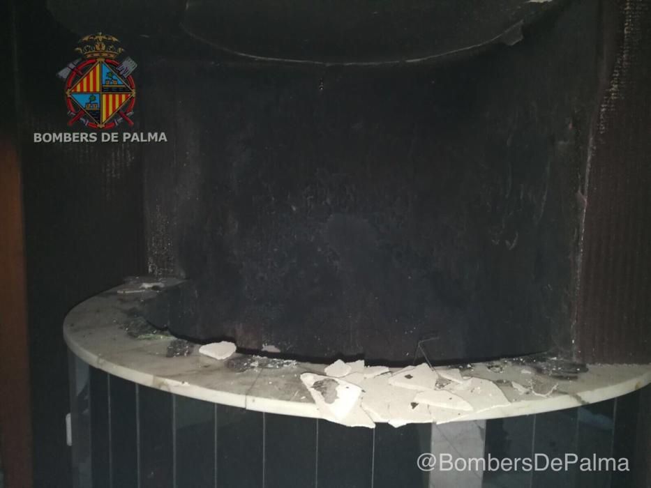 Un fuego intencionado provoca grandes daños en una finca de Palma