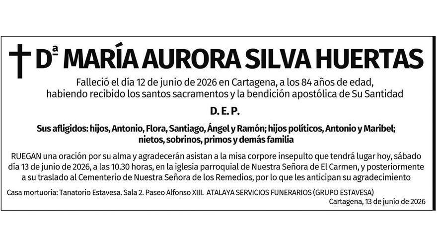 Dª María Aurora Silva Huertas