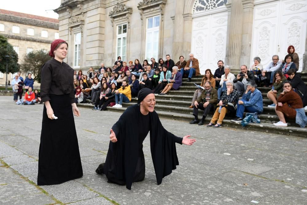 Memoria histórica | Las calles de Pontevedra revivieron ayer la represión del 36 contra las mujeres