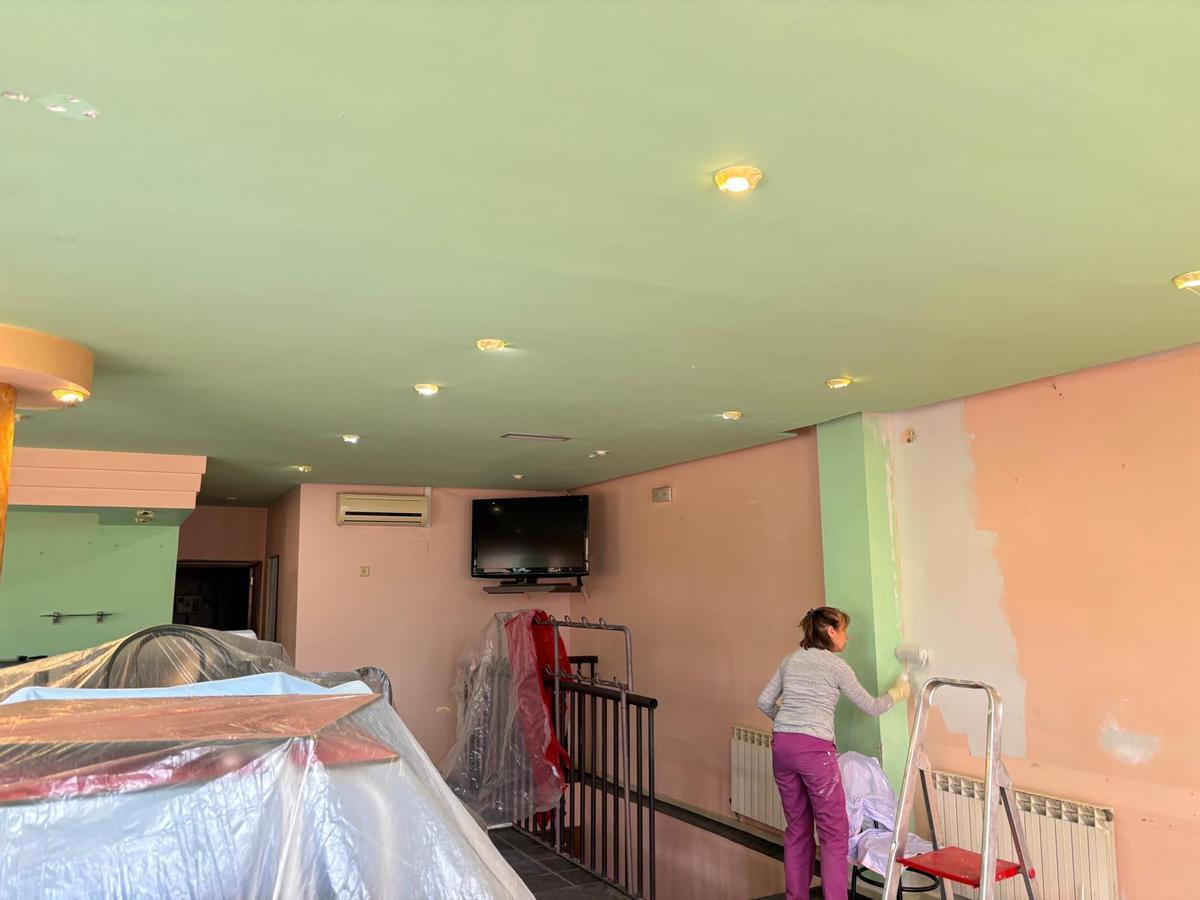 Trabajos de acondicionamiento del bar