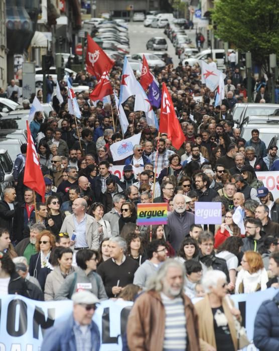 Manifestación de la CIG en A Coruña.