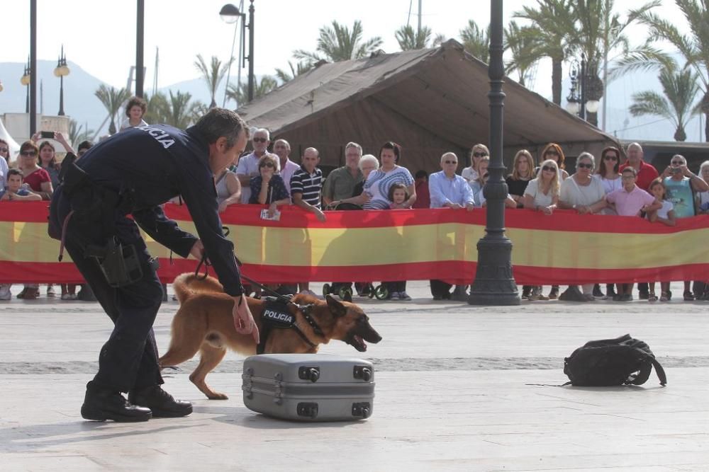 La Policía Nacional celebra su patrón con un simul