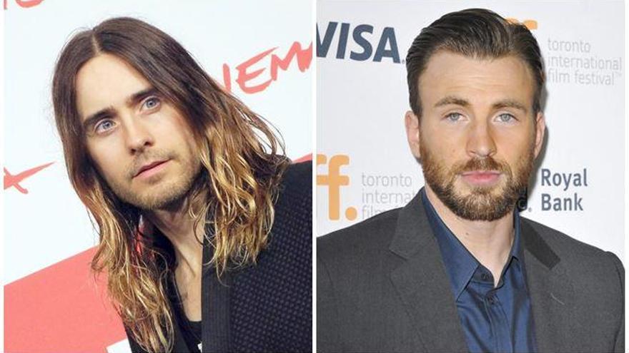 Jared Leto y Chris Evans.