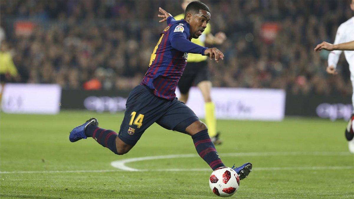 Malcom, durante el partido