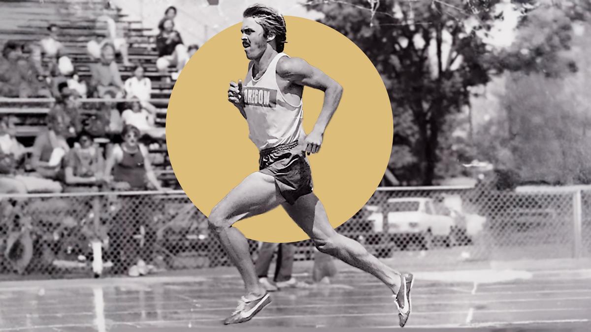 Prefontaine, en una carrera.