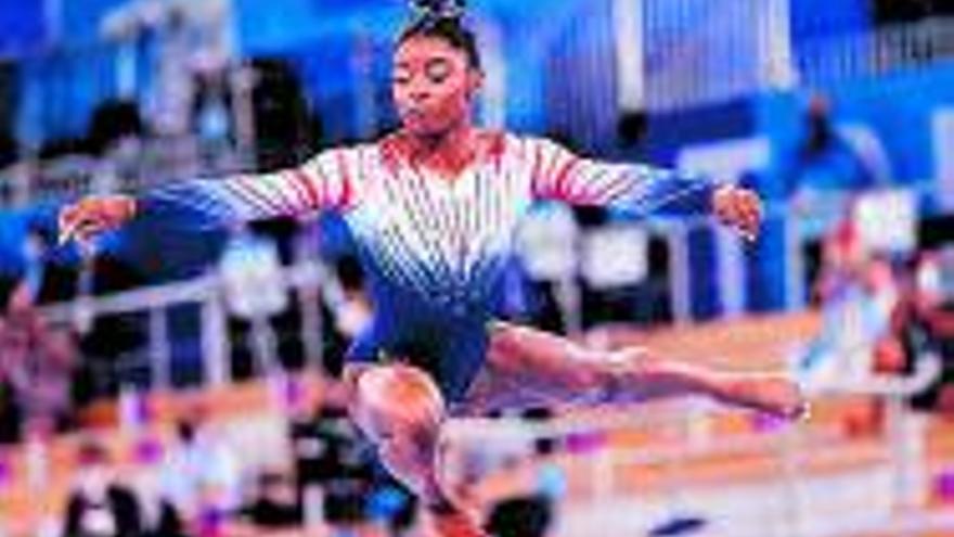 La gimnasta de EEUU Simone Biles, en Tokio.