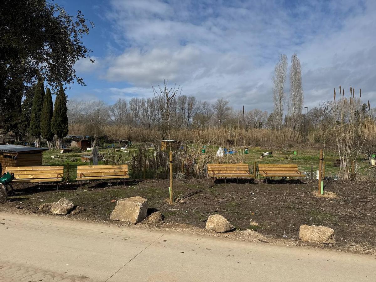 Un dels trams que s'ha millorat, a les hortes de Santa Eugènia.