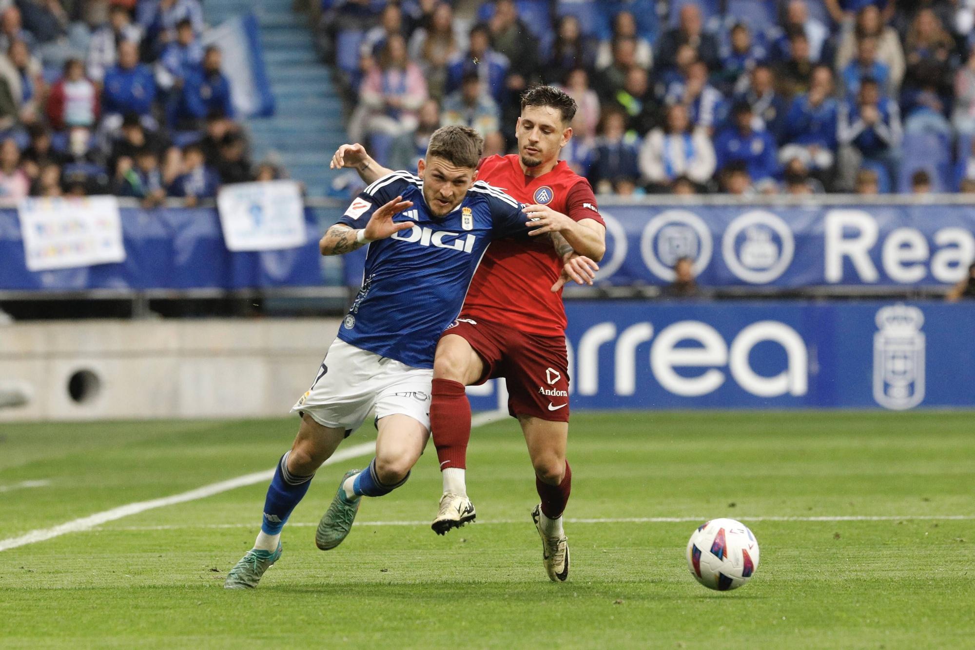 Así fue el partido entre el Oviedo y el Andorra