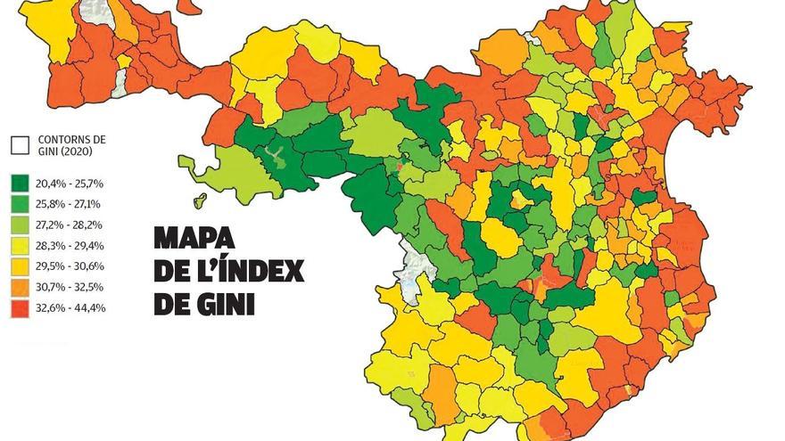 Mapes Interactius: les desigualtats econòmiques als municipis de Girona