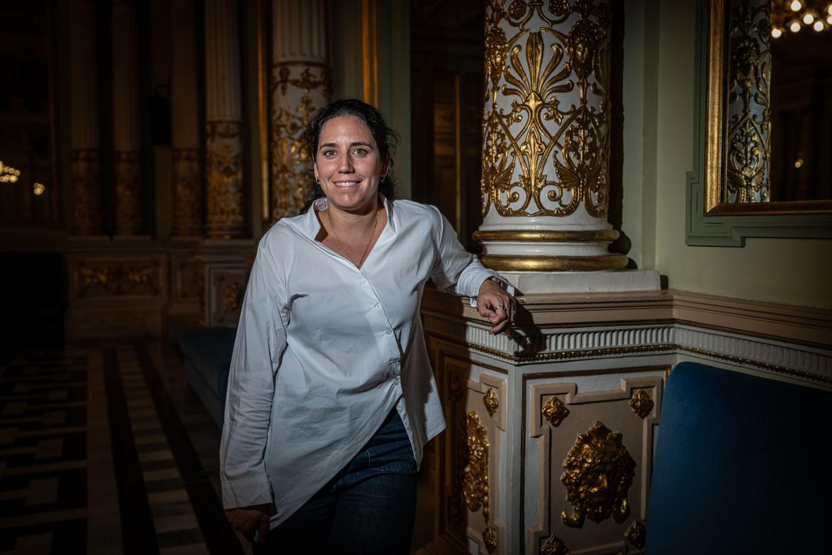 Retratos de la biotecnóloga Patricia Aymà Maldonado, ganadora del Premio Princesa de Girona CreaEmpresa 2026, realizados en el Gran Teatre del Liceu. Barcelona, 13 de julio de 2026. Sociedad. AUTOR: Manu Mitru | EPC